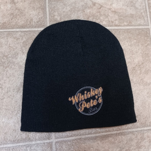 Whiskey Pete's Black Beanie - Picture 1 of 3